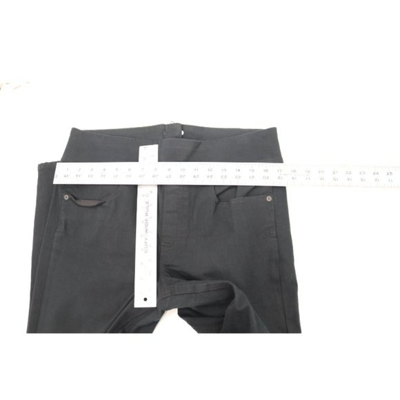 SPANX Jeans Womens Size 31 Signature Waist Straight Leg High Rise Black stretch - Picture 11 of 13